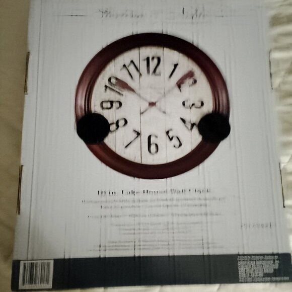 Lake House/Oars Wall Clock - Picture 3 of 4